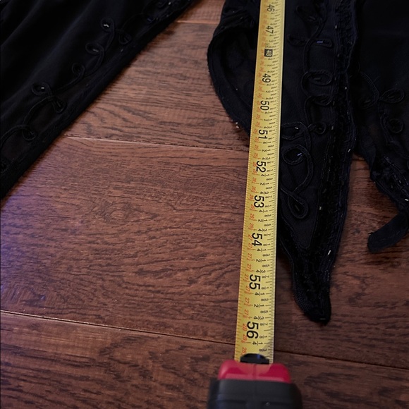 Elegant Black Sheer Dress with Lace Detail - Picture 15 of 16